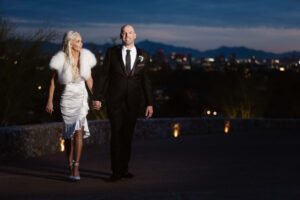 Bride and Groom at Night