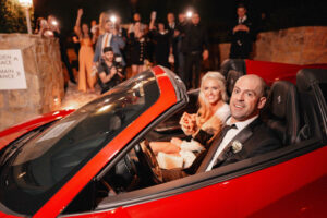 Luxury wedding exit