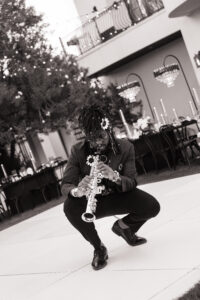 Saxophonist at wedding