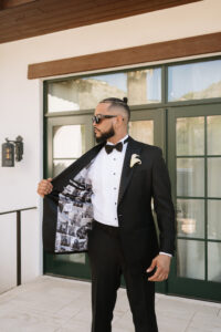 Groom in Custom Suit